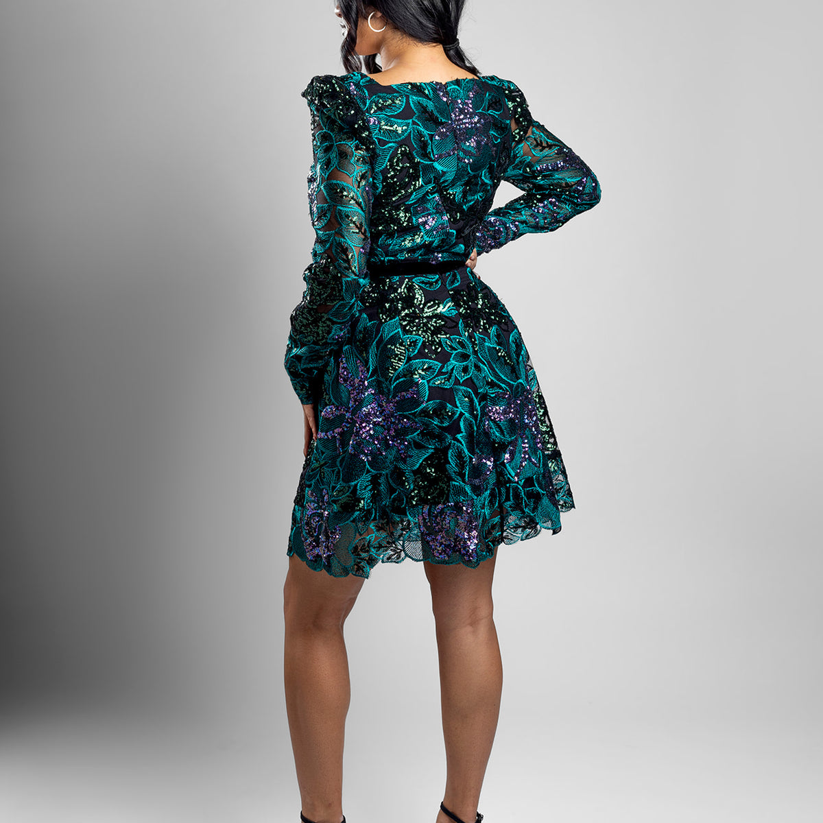 blue green sequin dress Emerald Green Sequin Mini Dress – Chic Glam Closet
