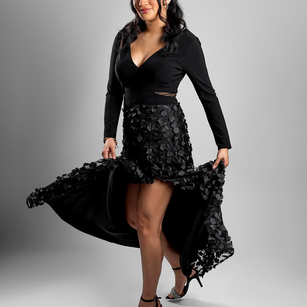 black applique dress Black Appliqué Dress – Chic Glam Closet
