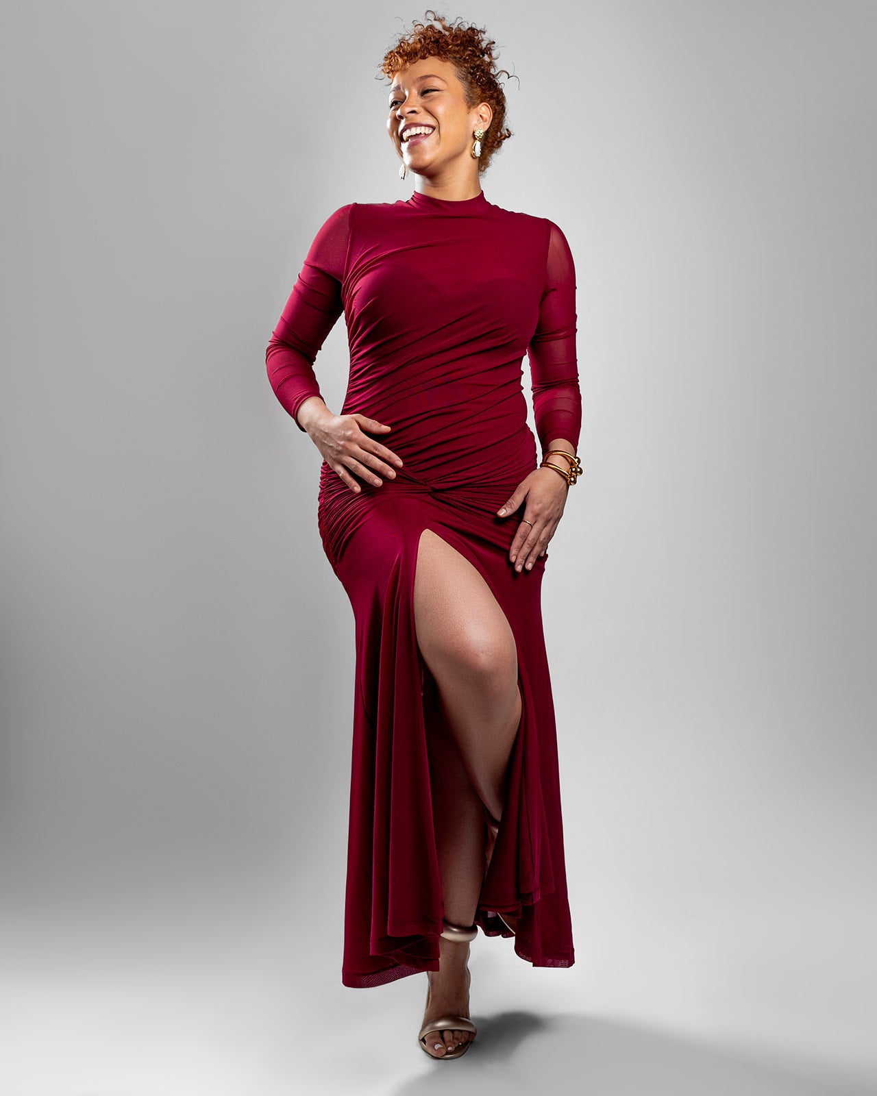 Sweet Berry Mesh Dress