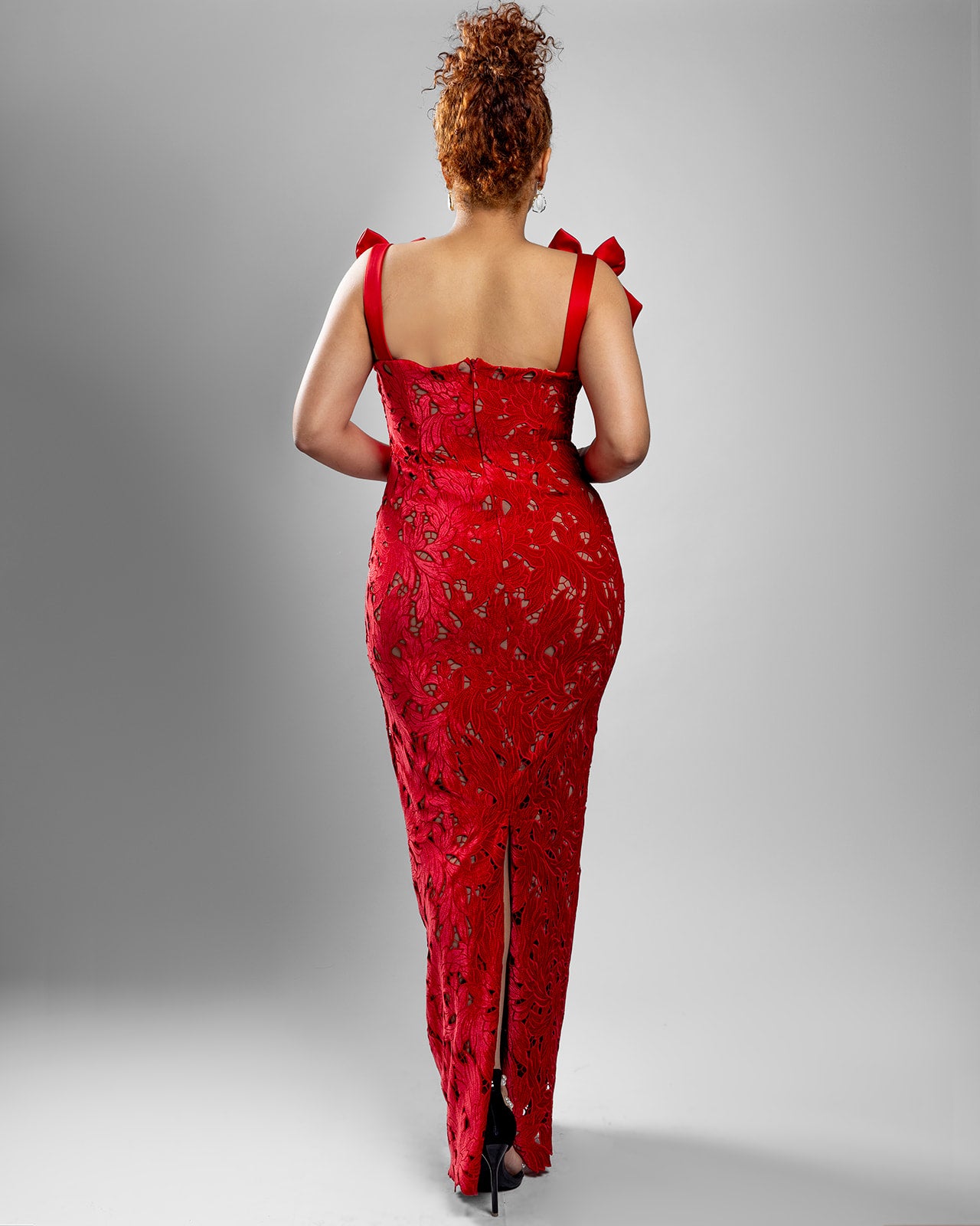 Scarlet Red Bow Strap Dress