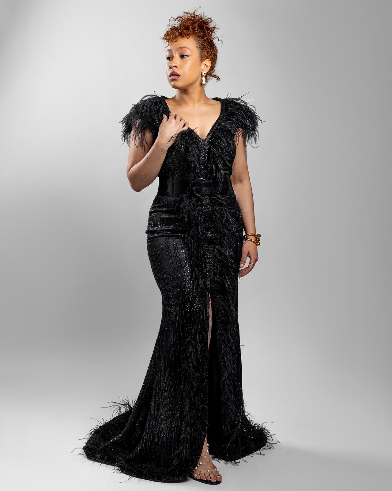 Raven Majesty Black Lace Dress
