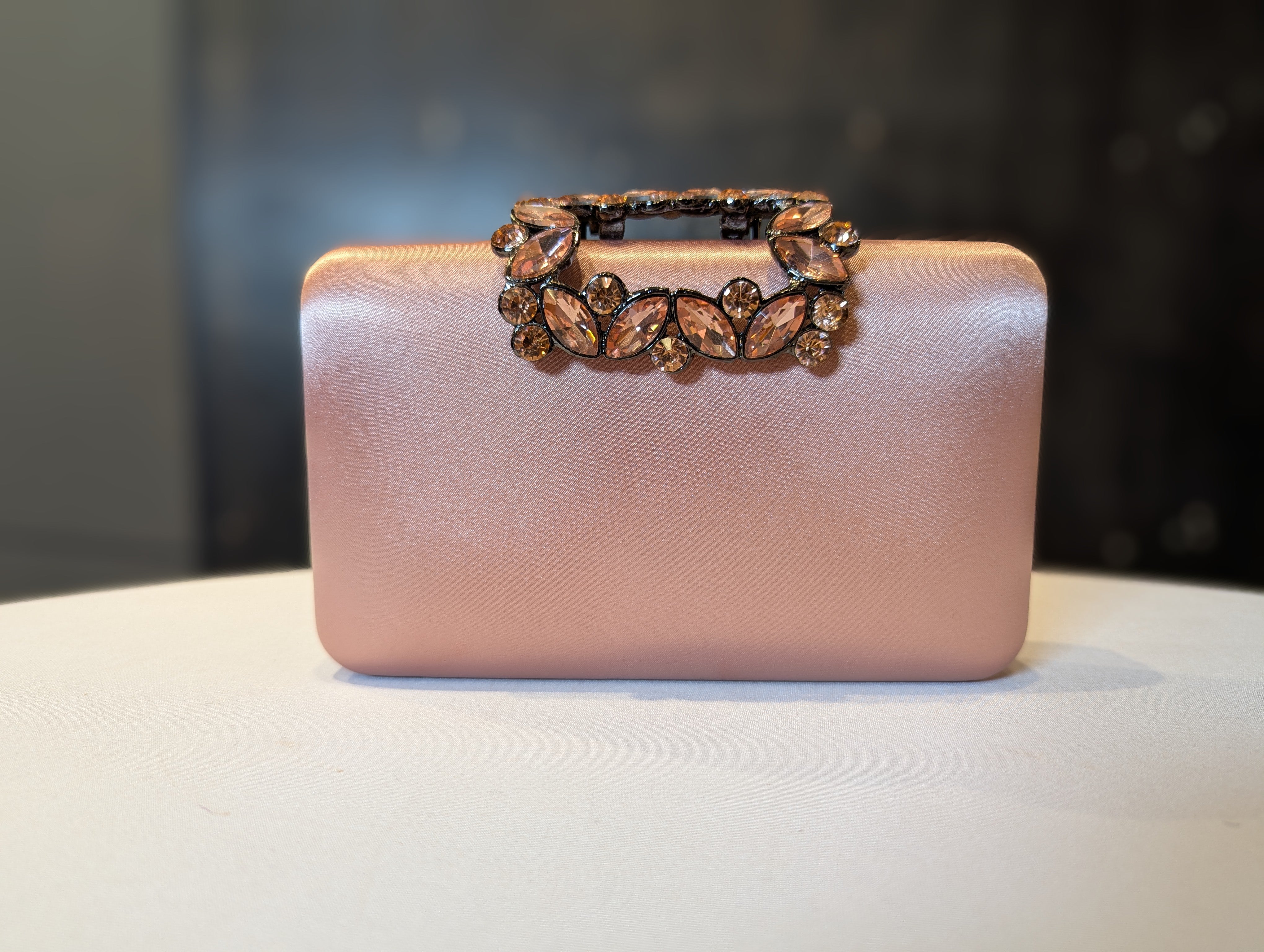 Blush Silk Clutch