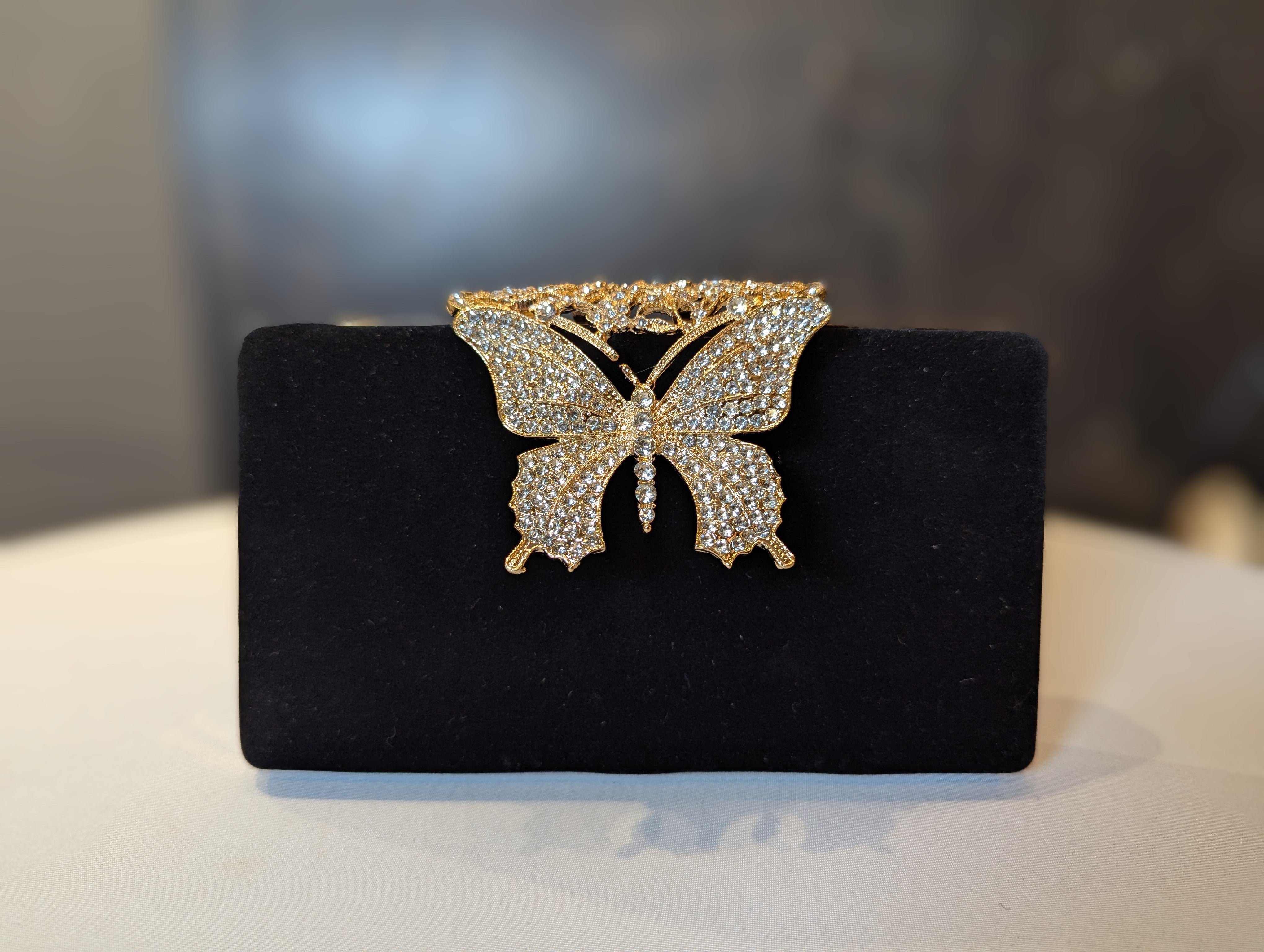 Black Butterfly Clutch