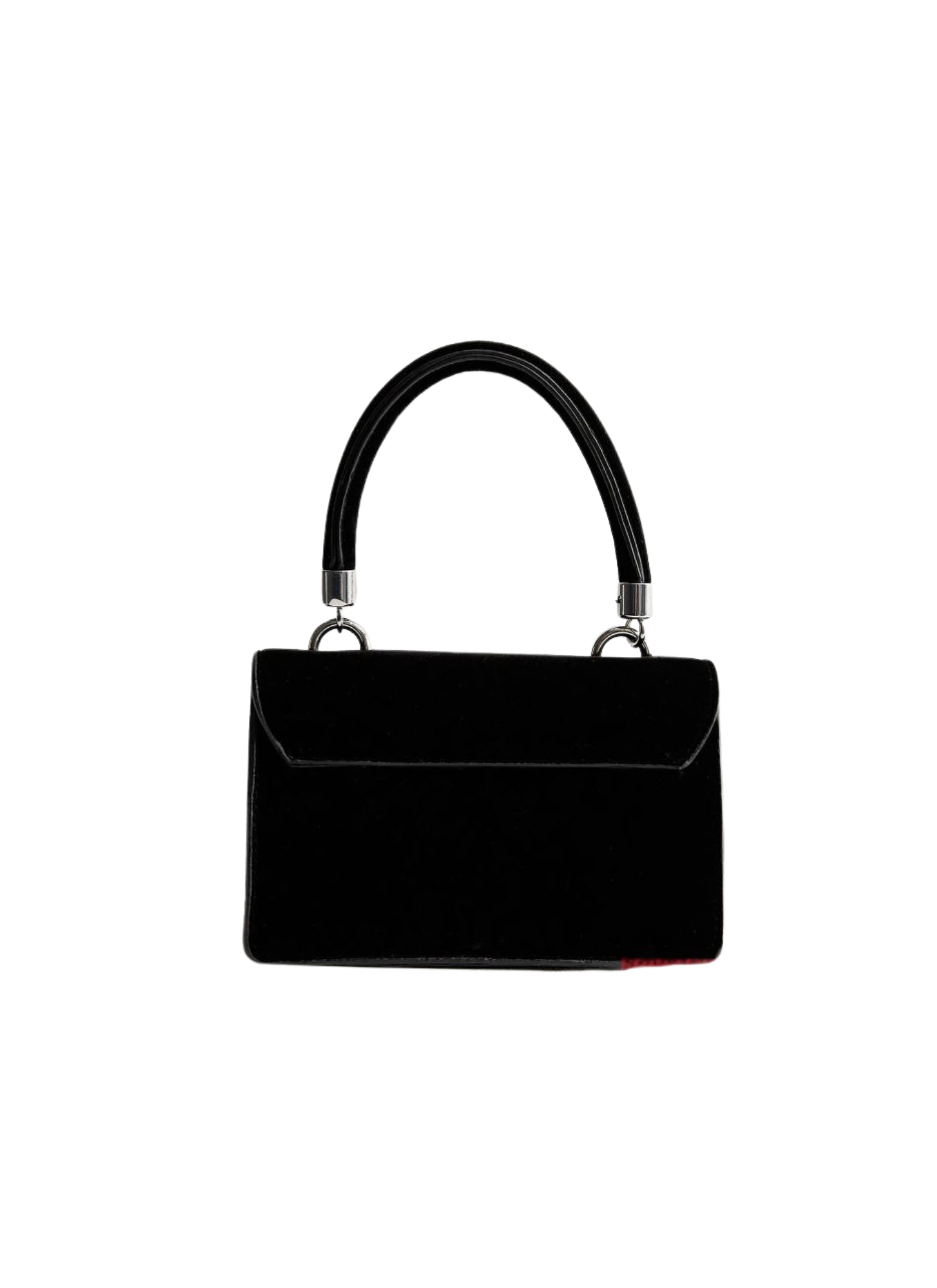 Black and Silver Bow Clutch